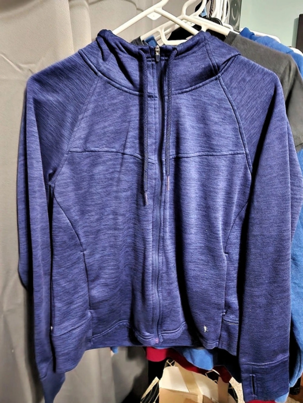 Danskin Now Blue Zip Hoodie Size Medium